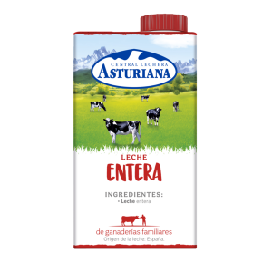 Asturiana Leche Entera 1L Brick
