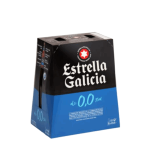 Estrella Galicia 0,0 Pack de 6 botellas 25cl.