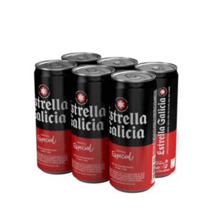 Cerveza Estrella Galicia Especial Pack 6 latas de 33 cl.