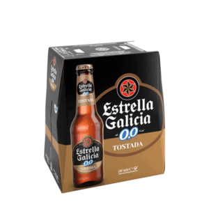 Estrella Galicia 0,0 tostada Pack 6 botellas de 25cl.